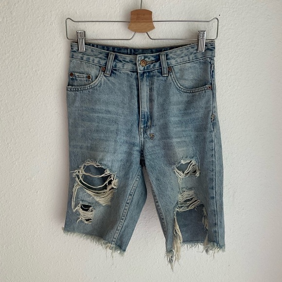 Ksubi Denim Thrashed Shorts - Picture 1 of 7
